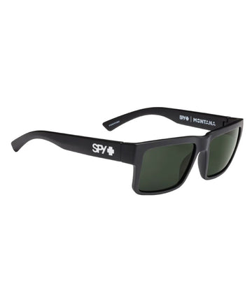 Spy Montana Soft Matte Black Sunglasses w/Happy Grey Green Lens